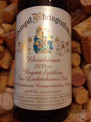 2018 Regent Spatlese - Rheinhessen, Germany- Silver Medal