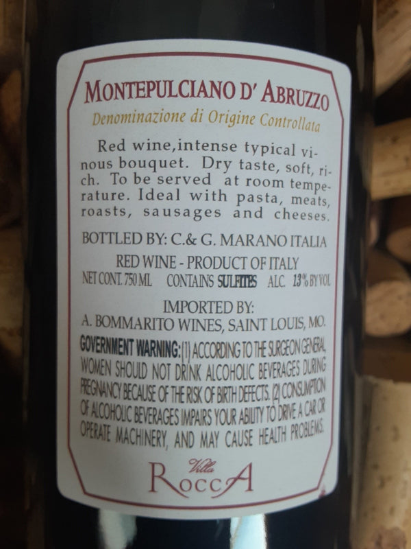 2018 Villa Rocca Montepulciano D'Abruzzo Italy - Garland Wines
