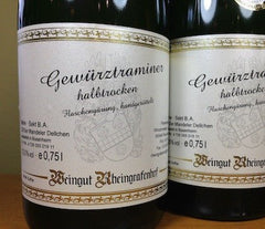 Gewürztraminer, Half Dry, Sparkling (Halbtrocken Sekt) - Gold Medal