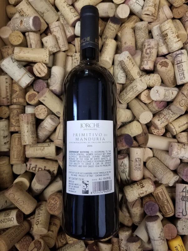 Primitvio DI Manduria 2016 Jorche Antica Masseria - Garland Wines