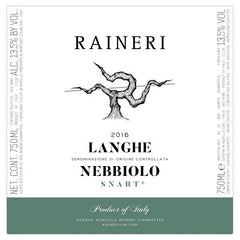 Raineri Langhe Nebbiolo "Snart" 2018 DOCG