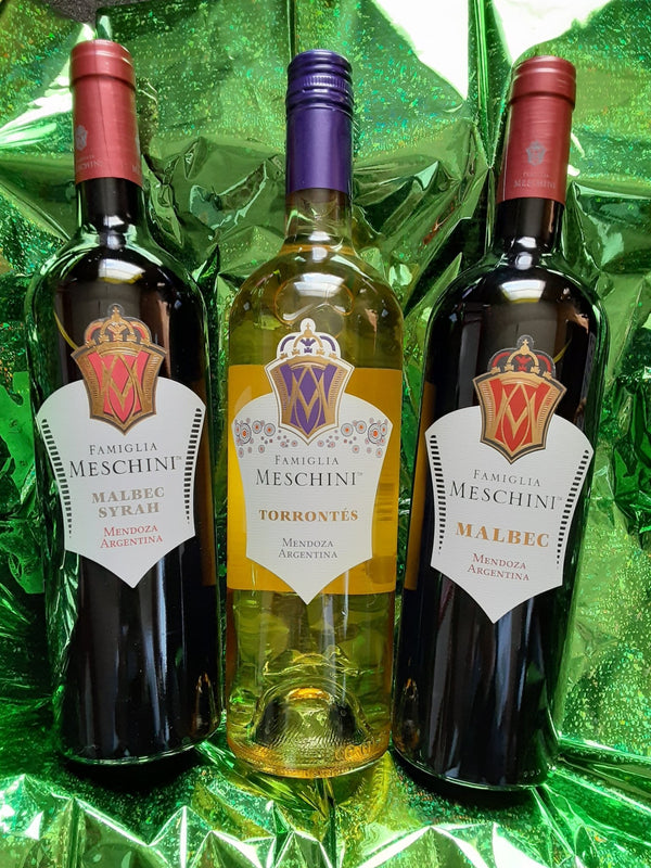 3 wine bottle and olive oil Gift Basket - Argentina - Garland Wines