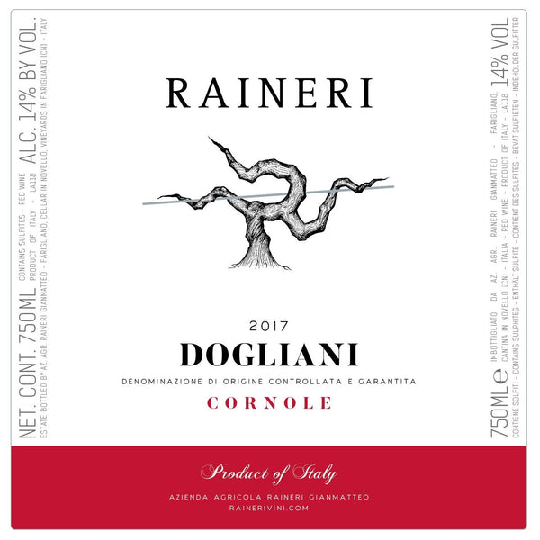 Raineri Dolcetto Dogliani "Cornole" 2016 DOCG - Garland Wines